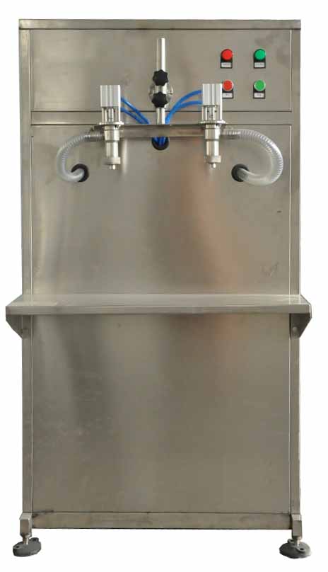 雙頭半自動油類灌裝機,氣缸式油類灌裝機,活塞式油類灌裝機